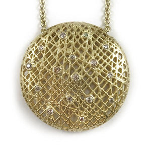 Yossi Harari 18K Yellow Gold Lace Pendant Necklace
