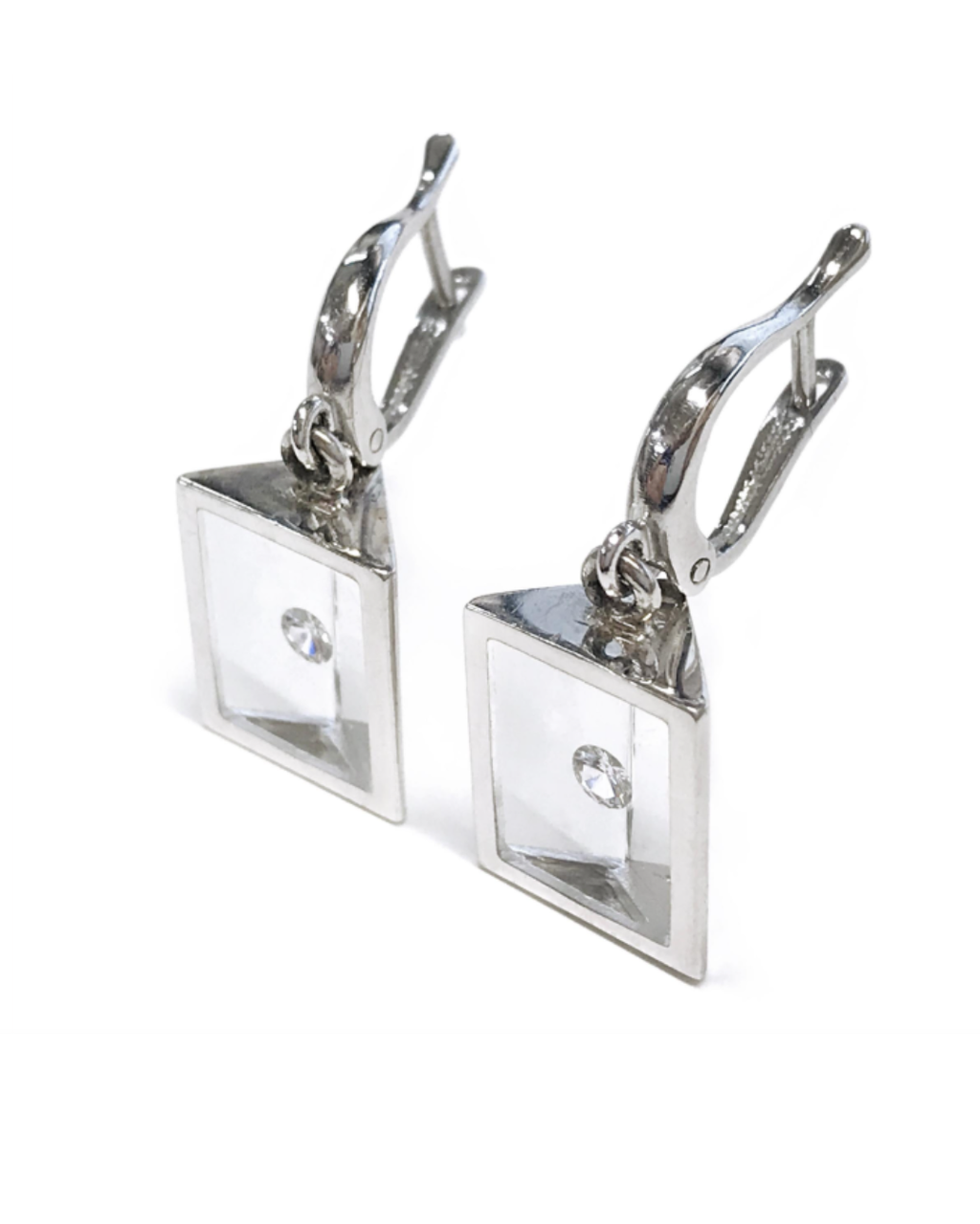 Floating Diamond Earrings