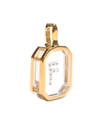 Incogem Floating Diamond Octagon Pendant "F"