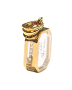 Incogem Floating Diamond Octagon Pendant "N”