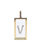 Incogem Floating Diamond Rectangle Pendant "V”