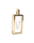 Incogem Floating Diamond Rectangle Pendant "V”