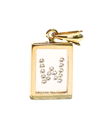 Incogem Floating Diamond Large Pendant "W"