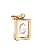 Incogem Floating Diamond Large Pendant "G"