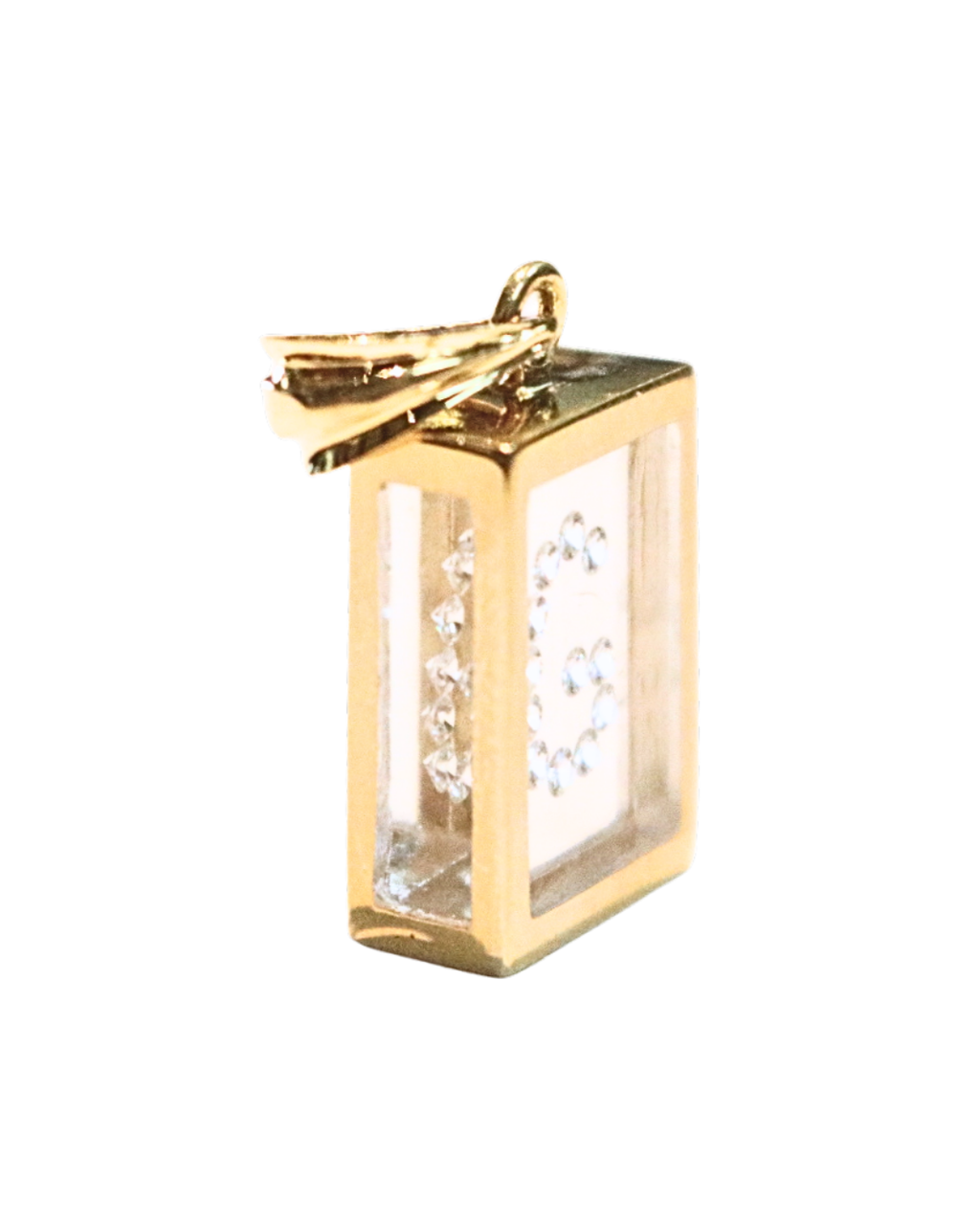 Incogem Floating Diamond Large Pendant "G"