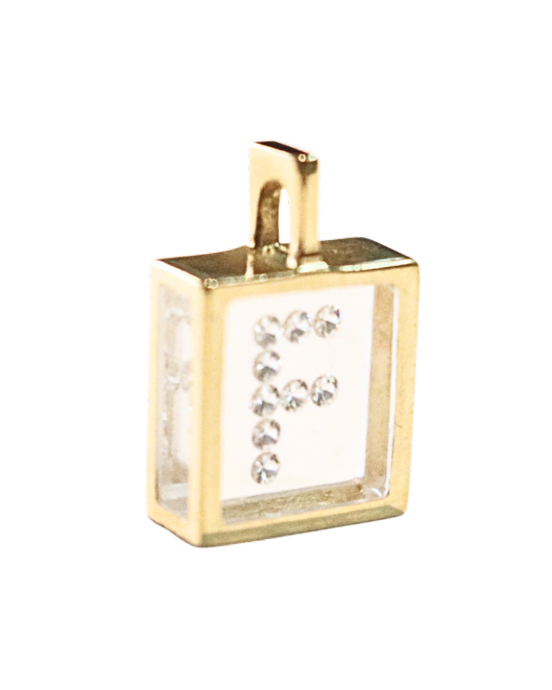 Incogem Floating Diamond Classic Pendant "F"