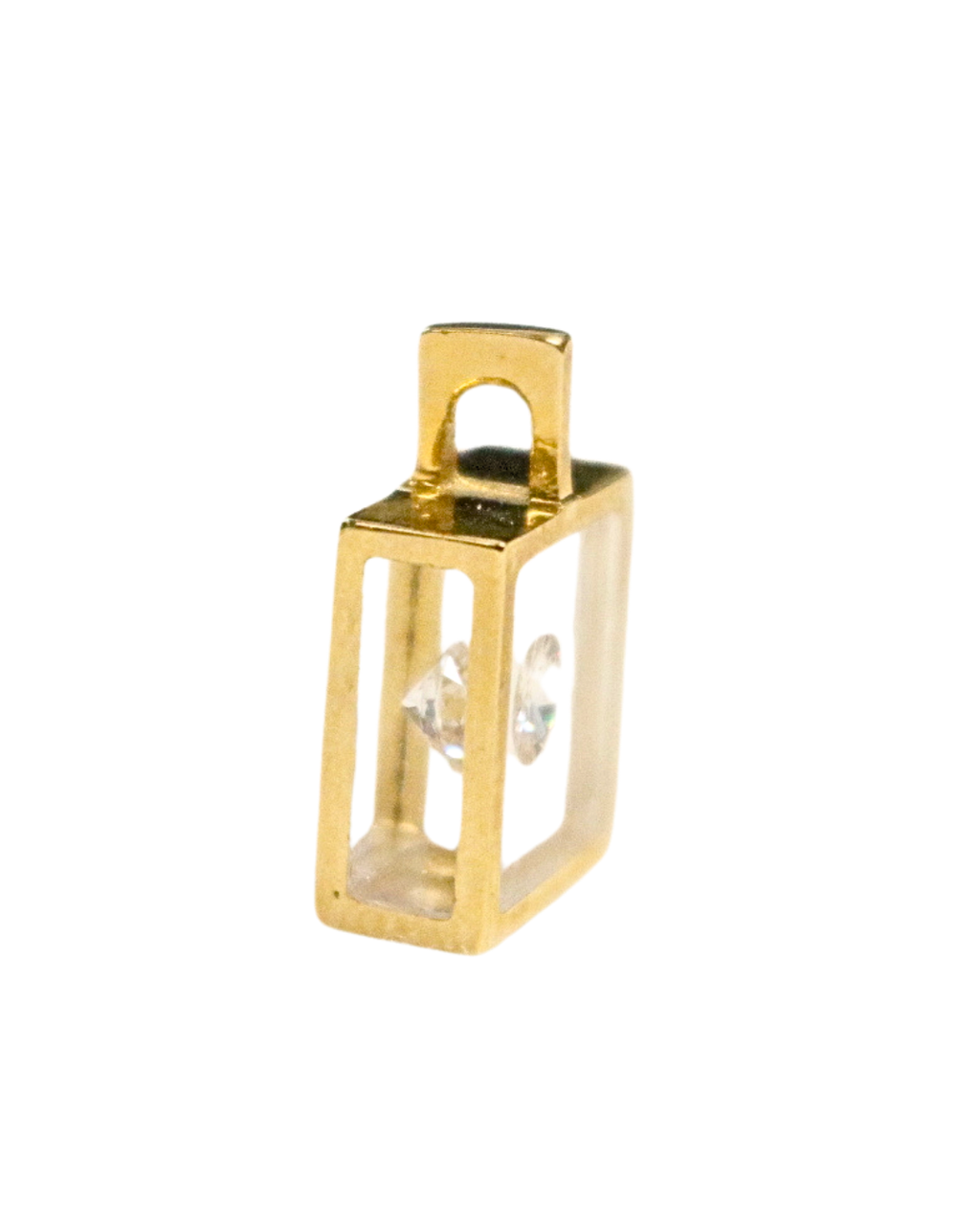 Incogem Floating Diamond Classic Pendant "0.20 Brilliant Cut" Yellow Gold