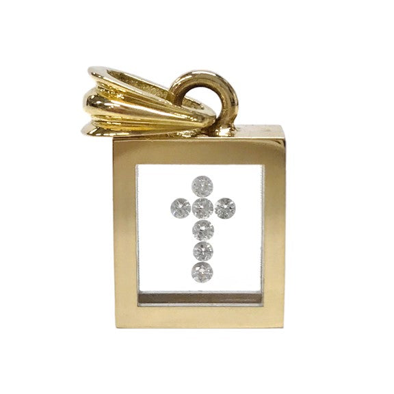 Incogem Floating Diamond Pendant "Cross"