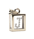 Incogem Floating Diamond Pendant "J" White Gold