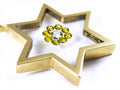 Incogem Floating "Flower" Diamond "Star" Pendant Yellow Gold
