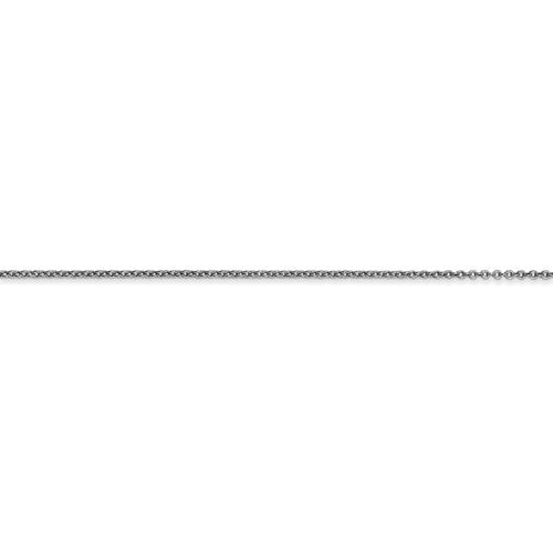 Cable Chain (White Gold 18") 1mm